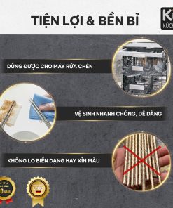 Bộ 10 đôi đũa inox 316 Molybdenum KU SKC041