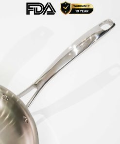 Chảo rán inox 316 26cm cao cấp KUCHEN KU FP261316