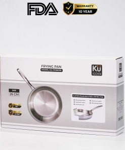 Chảo rán inox 316 26cm cao cấp KUCHEN KU FP261316