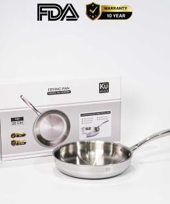 Chảo rán inox 316 26cm cao cấp KUCHEN KU FP261316