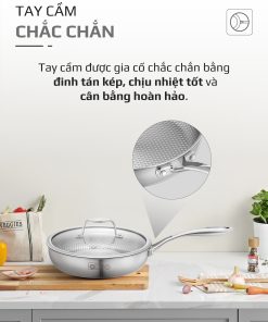 Chảo INOX OLIVO STEVE 2455 PRO