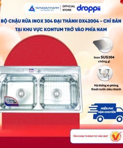 Bộ chậu rửa inox 304 Đại Thành DX42004 – CHỈ BÁN TẠI KHU VỰC MIỀN NAM