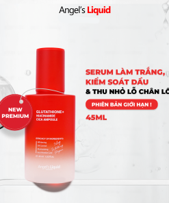 Serum ANGEL’S LIQUID GLUTATHIONE PLUS NIACINAMIDE CICA AMPOULE hỗ trợ làm trắng, kiểm soát dầu & thu nhỏ lỗ chân lông (chai 45ml)