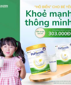 Sữa non tổ yến Papamilk Height & Gain giúp tăng cân tăng chiều cao cho Trẻ từ 1-19 tuổi (14gói x 28g)