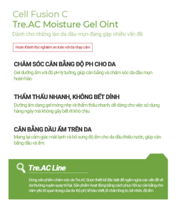 Gel Dưỡng Da Cân Bằng Dầu & Ẩm Cho Da Dầu Mụn Cell Fusion C Tre.AC Moisture Gel Oint 100ml