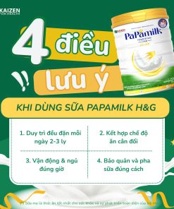 Sữa non tổ yến Papamilk Height & Gain giúp tăng cân tăng chiều cao cho Trẻ từ 1-19 tuổi – Lon 830G