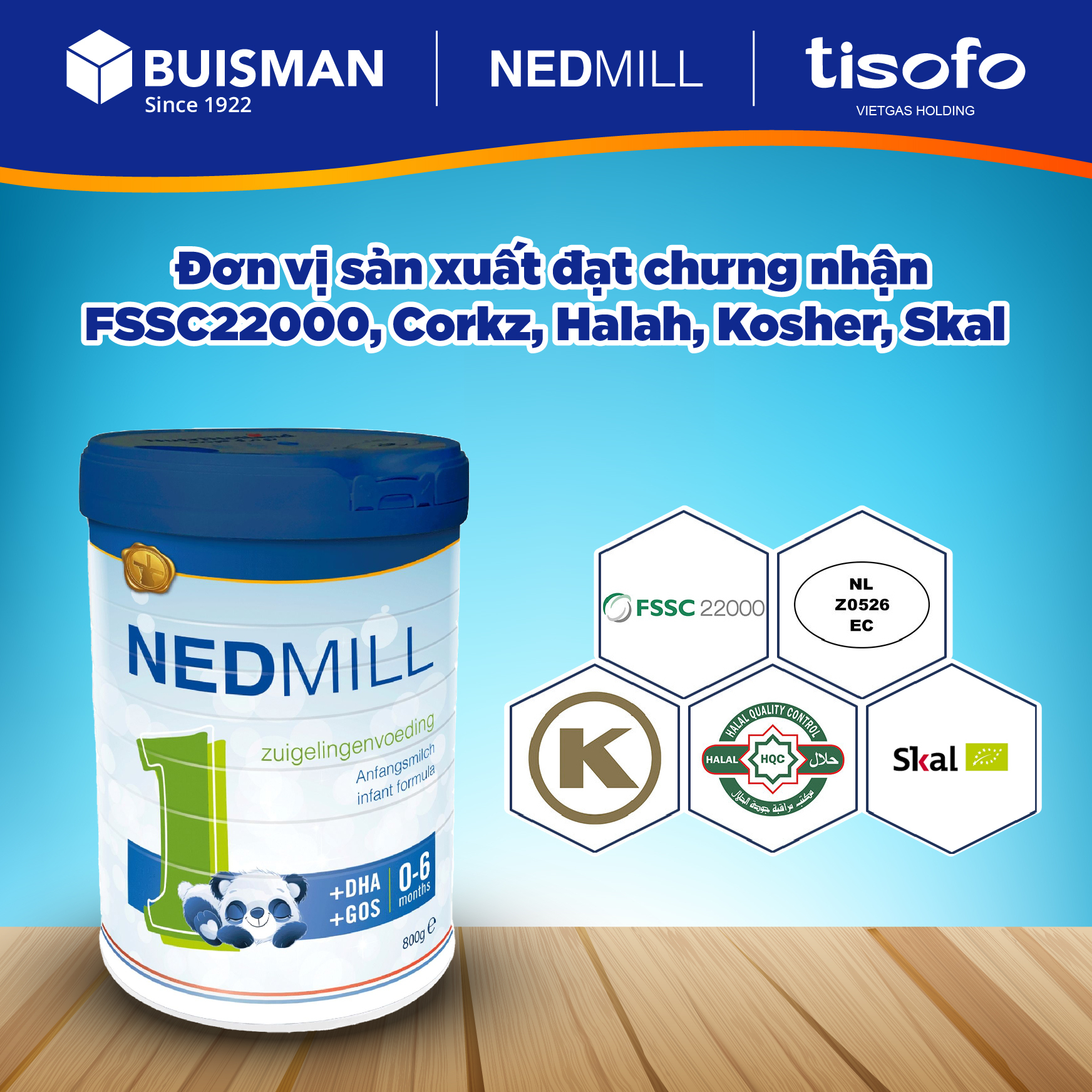 Sữa công thức Nedmill Stage 1 – Bổ sung dinh dưỡng cho Trẻ từ 0-6 tháng tuổi