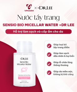 Nước tẩy trang dưỡng ẩm +Dr.lee Sensio Bio Micellar Water 200ml