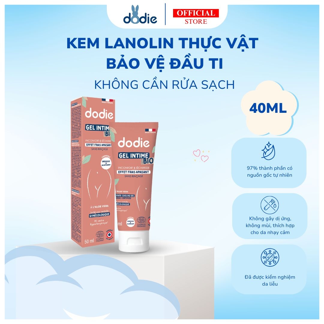 Kem Lanolin thực vật bảo vệ đầu ti Dodie 40ml