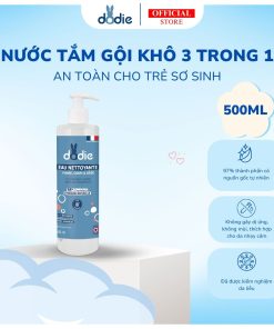 Nước tắm gội khô 3 trong 1 Dodie 500ml