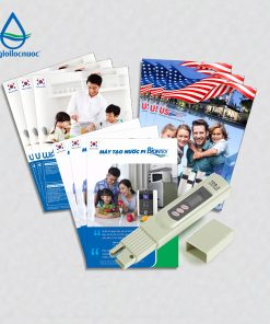 Bộ combo Công cụ Tư Vấn Lọc Nước (3 bộ Catalogue Thế Giới Lọc Nước 3 quyển: Biontech, Watek, USTopwater +1 Bút đo TDS)