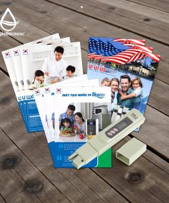 Bộ combo Công cụ Tư Vấn Lọc Nước (3 bộ Catalogue Thế Giới Lọc Nước 3 quyển: Biontech, Watek, USTopwater +1 Bút đo TDS)