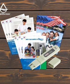 Bộ combo Công cụ Tư Vấn Lọc Nước (3 bộ Catalogue Thế Giới Lọc Nước 3 quyển: Biontech, Watek, USTopwater +1 Bút đo TDS)