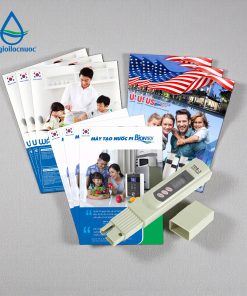 Bộ combo Công cụ Tư Vấn Lọc Nước (3 bộ Catalogue Thế Giới Lọc Nước 3 quyển: Biontech, Watek, USTopwater +1 Bút đo TDS)