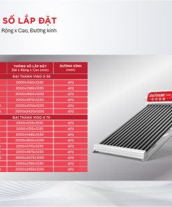 Máy năng lượng mặt trời Đại Thành Vigo 58-12 (130L) – CHỈ BÁN TẠI MIỀN NAM