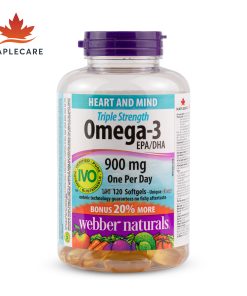 Thực phẩm bảo vệ sức khoẻ WEBBER NATURALS Triple Strength Omega-3 900mg EPA/DHA (Hộp 120 viên)