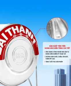 Bồn Inox 316 Đại Thành Ngang 500L ĐK 720 – CHỈ BÁN TẠI MIỀN NAM