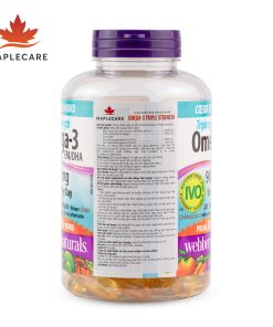 Thực phẩm bảo vệ sức khoẻ WEBBER NATURALS Triple Strength Omega-3 900mg EPA/DHA (Hộp 120 viên)
