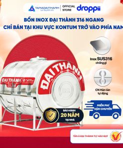 Bồn Inox 316 Đại Thành Ngang 2.000L ĐK 1170 – CHỈ BÁN TẠI MIỀN NAM