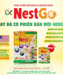 Sữa non Alpha Nest Go Kids hỗ trợ phát triển toàn diện cho trẻ từ 1-10 tuổi (Lon 400g)
