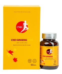 Viên nhân sâm CND Ginseng Gold – Tăng cường sức khỏe, đề kháng, giảm mệt mỏi (60 viên)