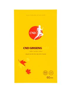 Viên nhân sâm CND Ginseng Gold – Tăng cường sức khỏe, đề kháng, giảm mệt mỏi (60 viên)