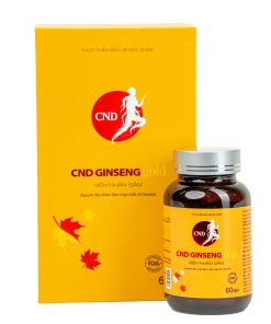 Viên nhân sâm CND Ginseng Gold – Tăng cường sức khỏe, đề kháng, giảm mệt mỏi (60 viên)