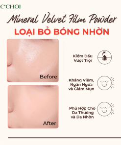 Phấn phủ C’Choi Mineral Velvet Film Powder – For Oil Skin