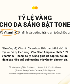 Siêu Tinh Chất Vi Kim 300 Vitamin C 15% Dưỡng Trắng Mờ Thâm Sạm Nám Cell Fusion C Toning C Vita Shot Ampoule 20g
