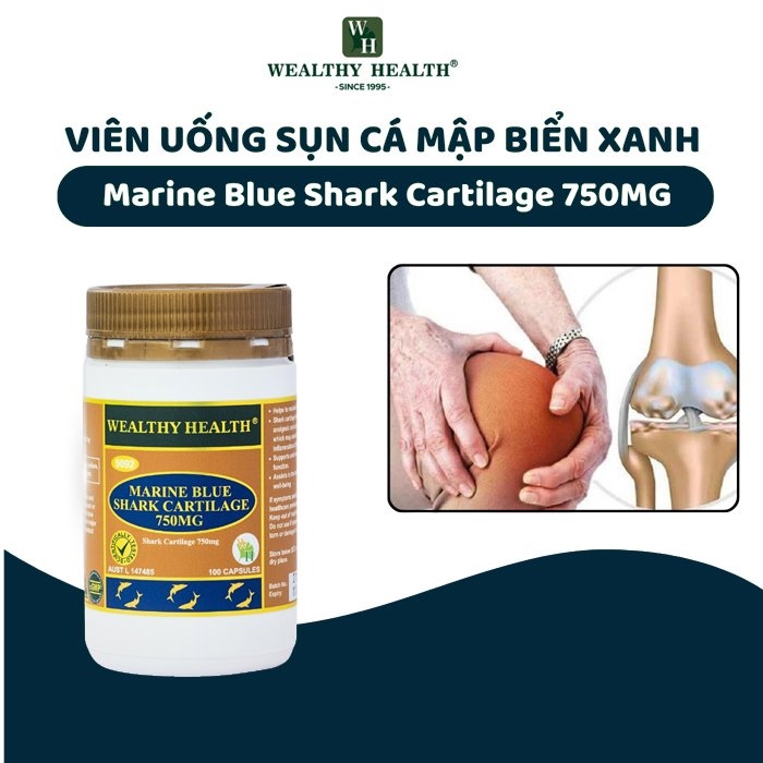 Viên Uống Sụn Cá Mập Marine Blue Shark Cartilage 750mg