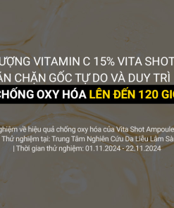 Siêu Tinh Chất Vi Kim 300 Vitamin C 15% Dưỡng Trắng Mờ Thâm Sạm Nám Cell Fusion C Toning C Vita Shot Ampoule 20g