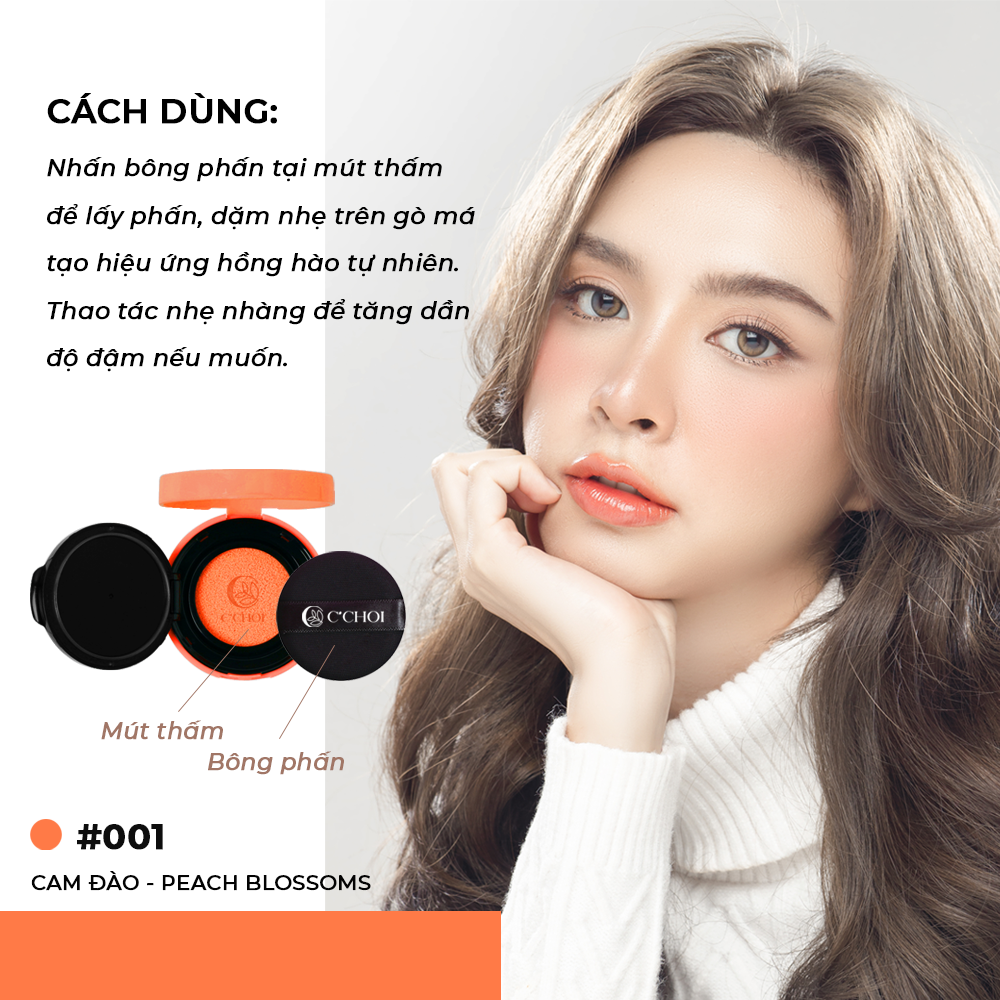 Phấn Nước Má Hồng C’Choi – Slim Cushion Blush