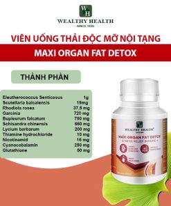 Thực phẩm bảo vệ sức khỏe Maxi Organ Fat Detox Stress Relief Immune +
