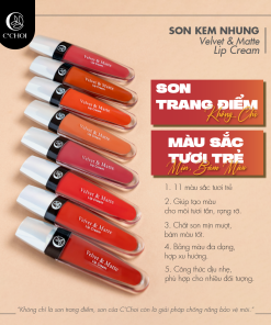 Son kem nhung C’Choi – Velvet & Matte Lip Cream