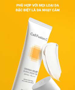 Kem chống nắng an toàn cho mọi loại da Cell Fusion C Derma Relief Sunscreen 100 SPF50+/PA++++ 50ml