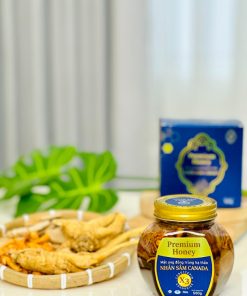 Mật ong đông trùng hạ thảo nhân sâm Canada 500gr