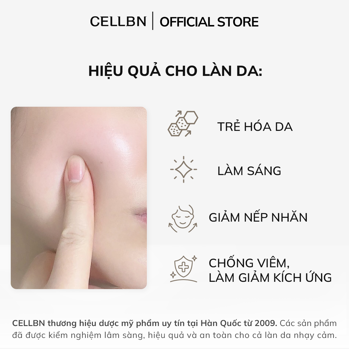 Serum Hỗ Trợ Giảm Nếp Nhăn Mặt & Cổ idebenone CELLBN – Căng mướt & săn chắc da – 30ml