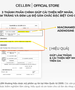 Serum Hỗ Trợ Giảm Nếp Nhăn Mặt & Cổ idebenone CELLBN – Căng mướt & săn chắc da – 30ml