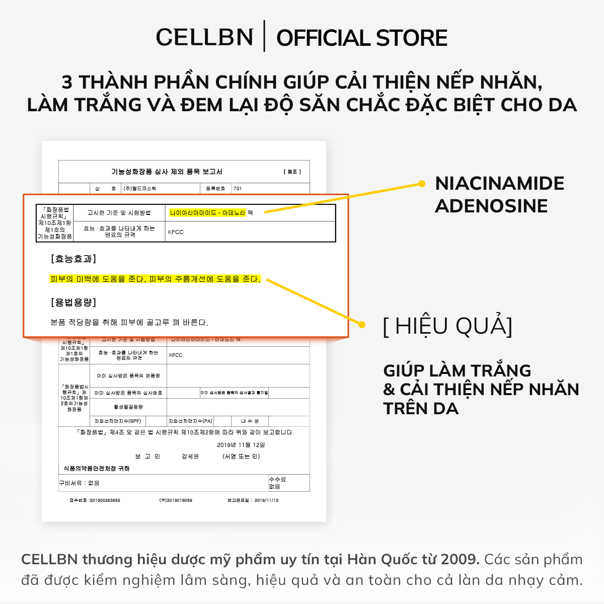 Serum Hỗ Trợ Giảm Nếp Nhăn Mặt & Cổ idebenone CELLBN – Căng mướt & săn chắc da – 30ml