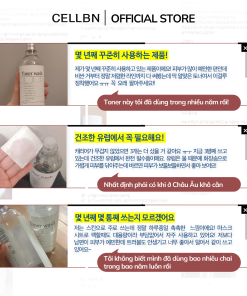 Toner Dưỡng Ẩm Hyaluronic Acid CELLBN Cấp độ ẩm sâu, tăng đàn hồi, giảm sự nếp nhăn và mềm da 500ml