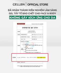 Gel tẩy tế bào chết dịu nhẹ cho Face & Body CELLBN Tẩy da chết, làm sáng và mịn da 500ml