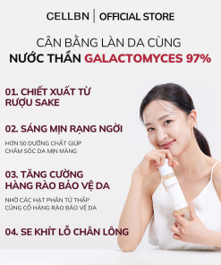 Nước Thần Galactomyces Ampoule CELLBN Thu Nhỏ Chân Lông, Kiểm Soát Dầu, Da Mịn Sáng Hơn 150ml