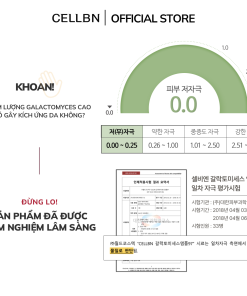 Nước Thần Galactomyces Ampoule CELLBN Thu Nhỏ Chân Lông, Kiểm Soát Dầu, Da Mịn Sáng Hơn 150ml