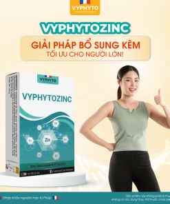Thực phẩm bảo vệ sức khỏe VYPHYTOZINC bổ sung kẽm cho cơ thể
