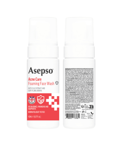 Sữa rửa mặt dạng bọt ASEPSO dành cho da mụn chiết xuất tơ tằm và hương hoa tự nhiên