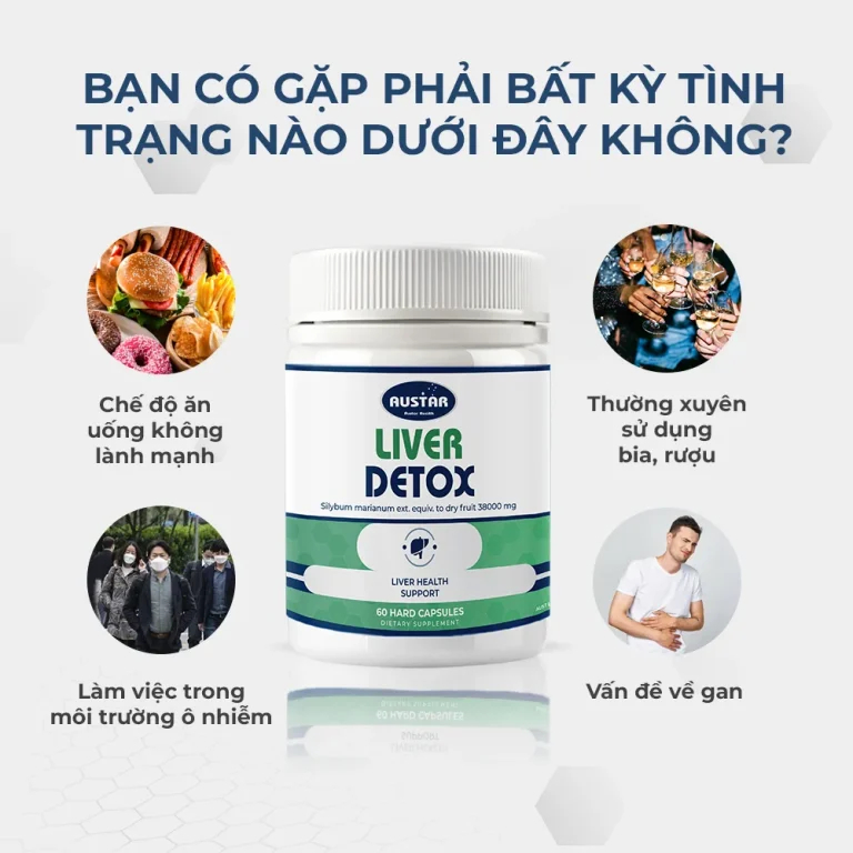 Viên Uống Austar Liver Detox – Hổ Trợ Thải Độc Và Cải Thiện Chức Năng Gan (Hộp 60 Viên)