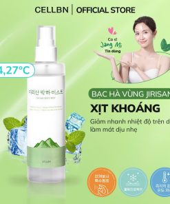 Xịt Khoáng Jirisan 100% bạc hà CELLBN Se khít chân lông, làm dịu, cấp ẩm & cân bằng da 155ml