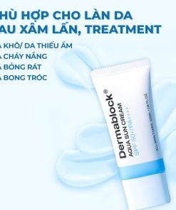 Kem chống nắng cấp ẩm và làm dịu cho da xâm lấn, treatment Dermablock Aqua Sun Cream SPF50+ PA++++ 35ml