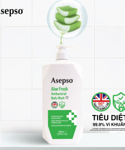 Sữa tắm kháng khuẩn ASEPSO sạch sâu tươi mát Chiết Xuất Thiên Nhiên 1000 ml