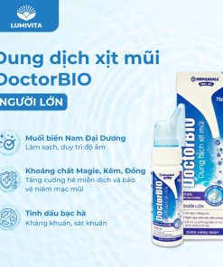 Bộ sản phẩm hỗ trợ phòng ngừa viêm mũi, họng dành cho người lớn DOCTORBIO
